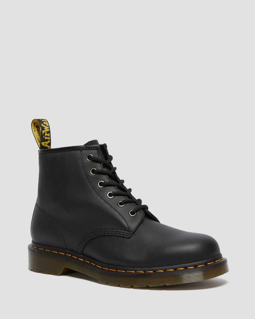 Dr. Martens 101 Nahka Miesten Nilkkurit - Mustat Nilkkurit [983-IEYLJQ]